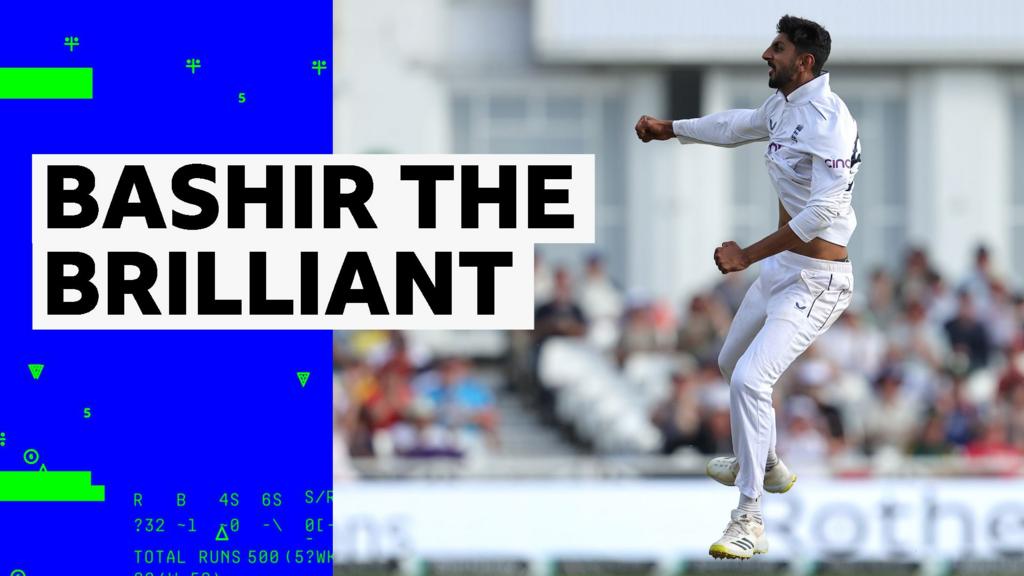 Watch Bashir's five-wicket haul against West Indies