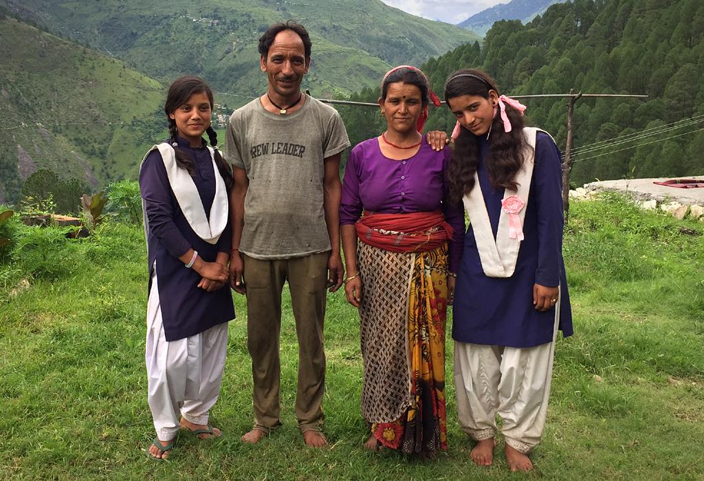 Radhika and Yashoda with their parents