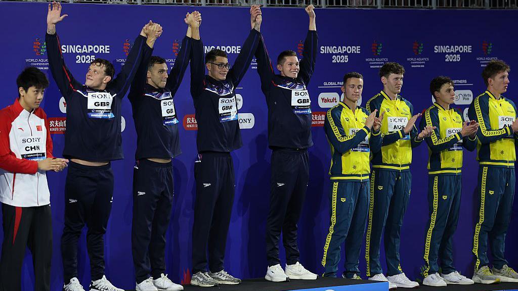 Matt Richards, James Guy, Jack McMillan and Duncan Scott