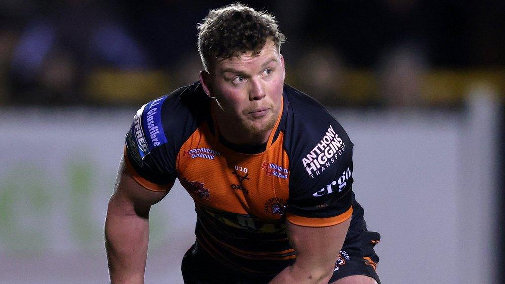 Huddersfield Giants forward Adam Milner, pictured playing for Castleford Tigers