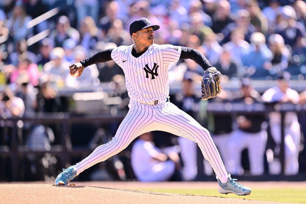 Marcus Stroman of the New York Yankees delivers a pitch.