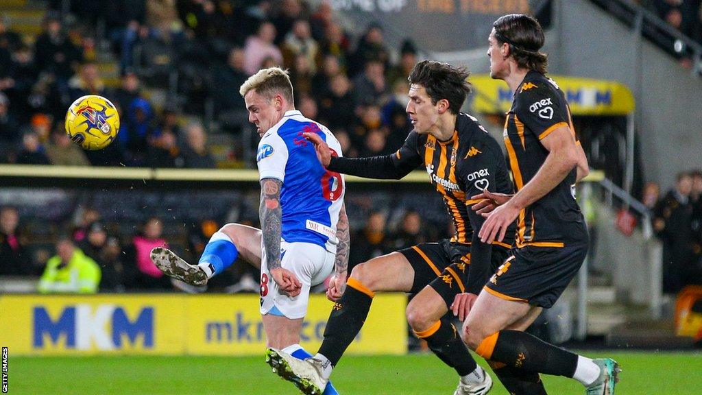 Sammie Szmodics scores for Blackburn at Hull