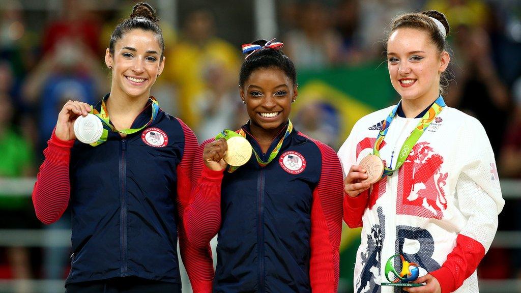 Amy on the podium