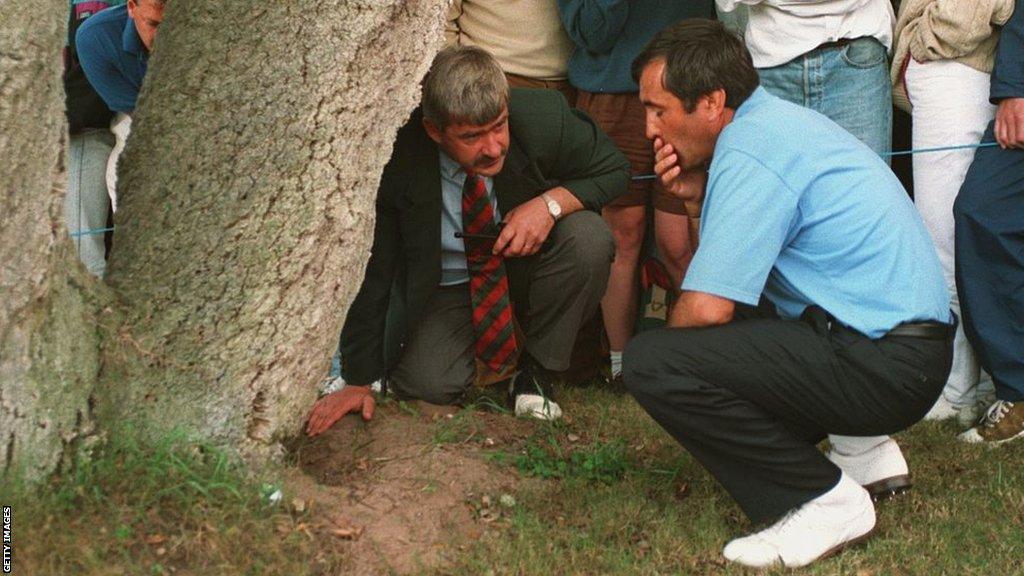 John Paramor and Seve Ballesteros at the 1994 Volvo Masters