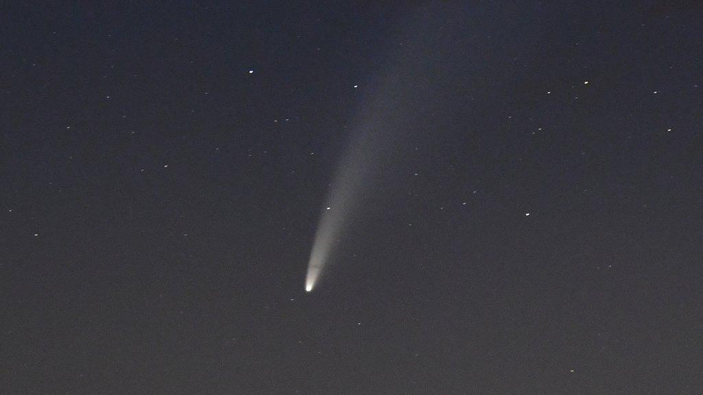 Comet Neowise over Stonehenge, Wiltshire