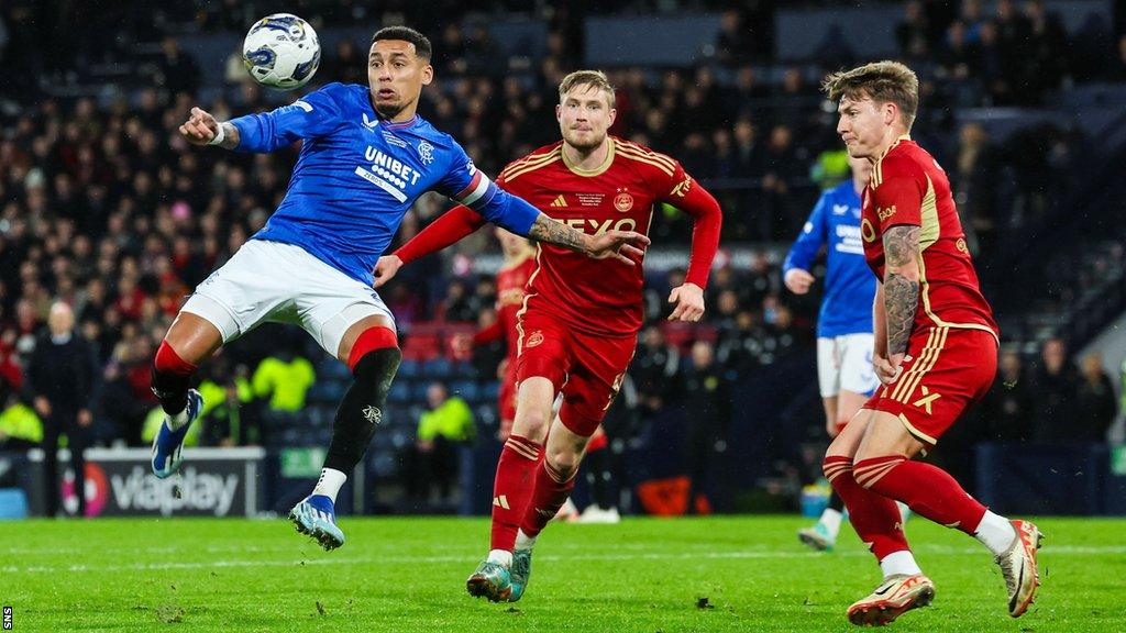 James Tavernier scores for Rangers against