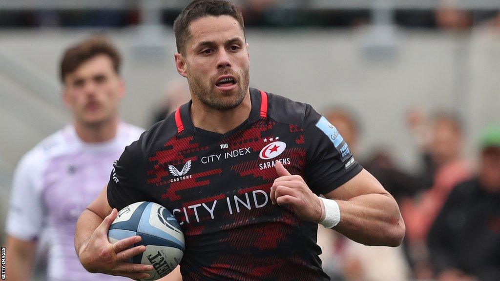 Sean Maitland in action for Saracens