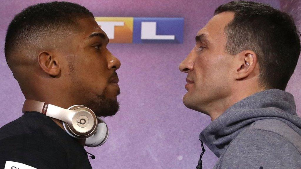 Anthony Joshua and Wladimir Klitschko