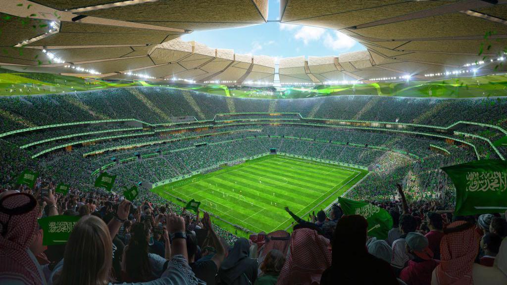 An artist's impression of how King Salman Stadium could look like