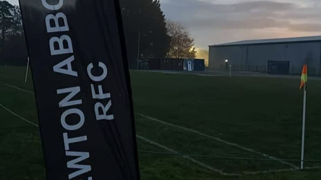 The pitch at Newton Abbot rugby club