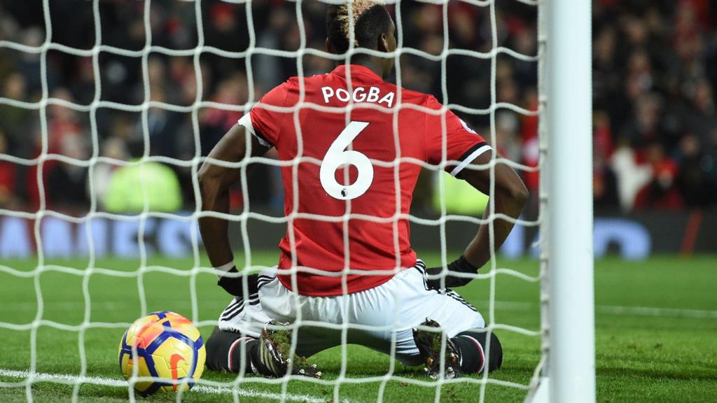 Paul Pogba looks dejected