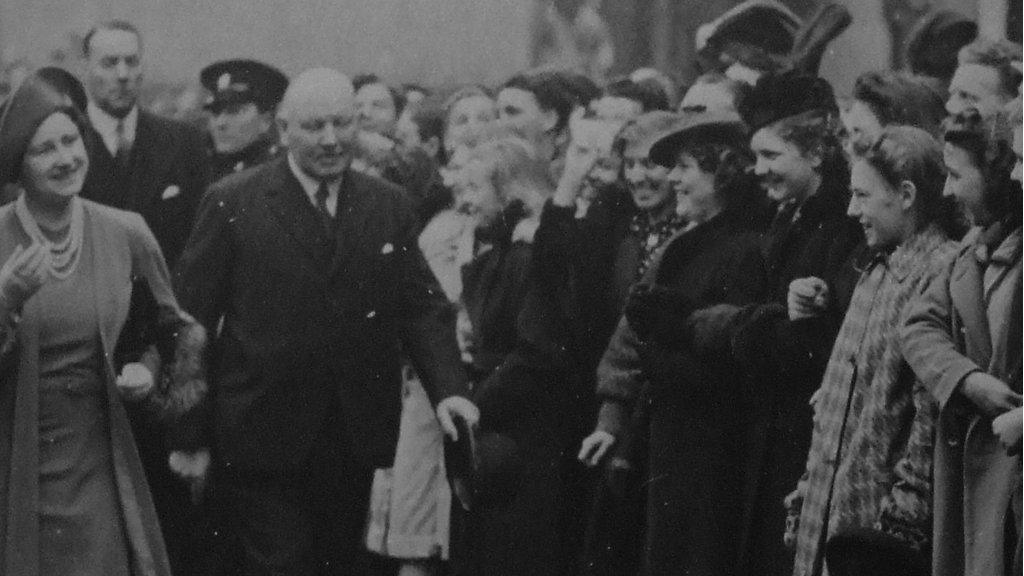 Queen Elizabeth the Queen Mother (then Queen Consort) visiting the Glasgow facility