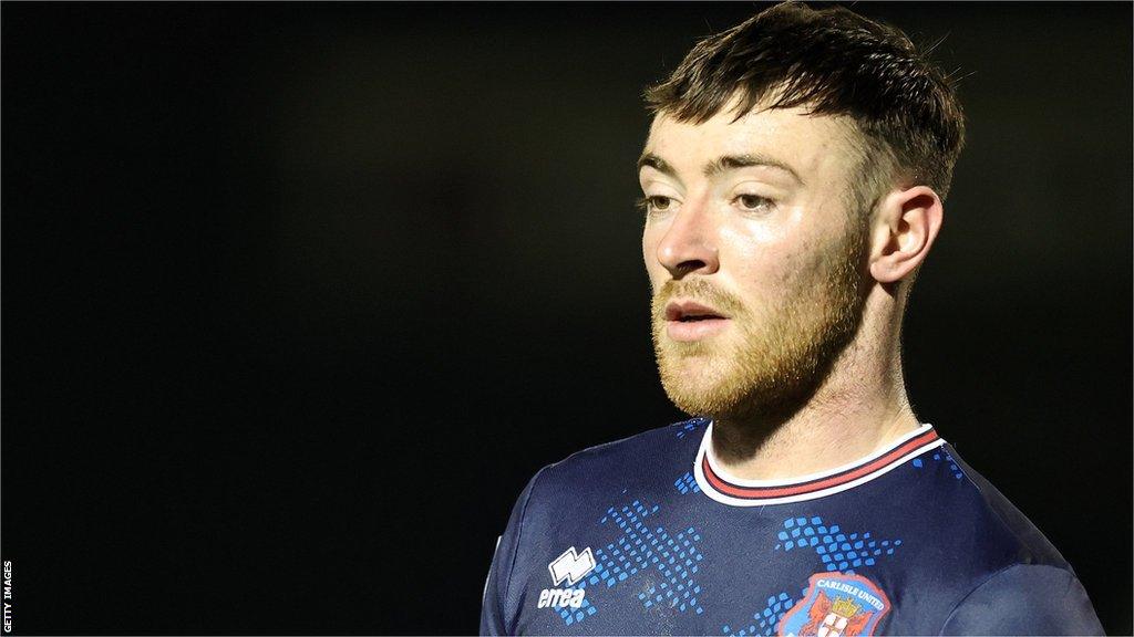 Ryan Edmondson in action for Carlisle