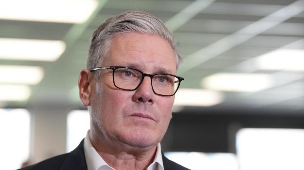 A file photo of Starmer looking off camera during an interview
