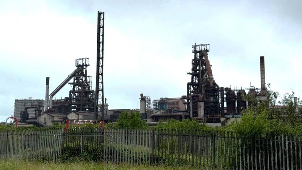 Tata steel port Talbot the morning after fire broke out