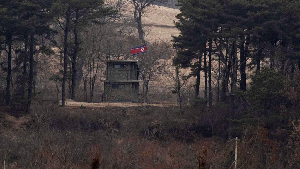 North Korea is seen from a South Korean observation post inside the demilitarized zone (DMZ)