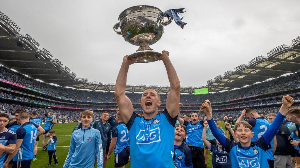 Paul Mannion with the Sam Maguire