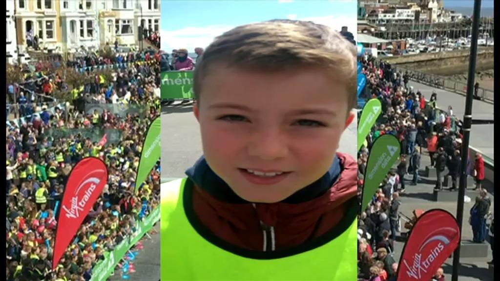 We spoke to a young Yorkshire resident to see what the atmosphere was like down on the start line.