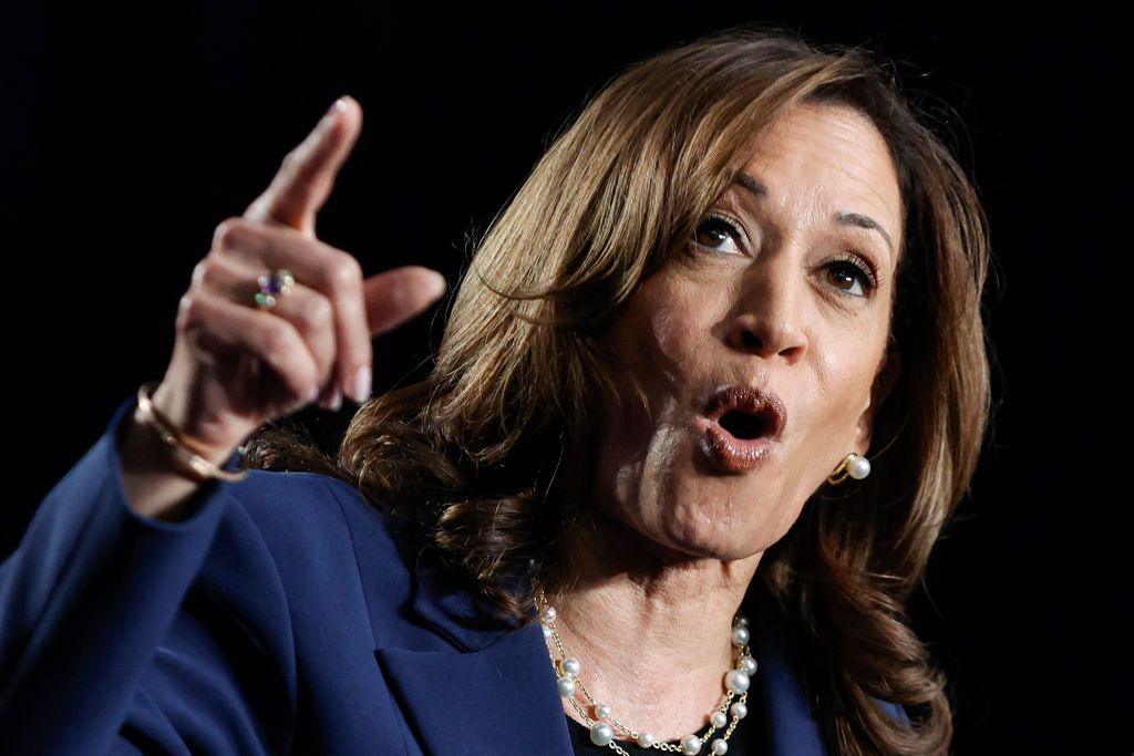 Kamala Harris speaks at her first campaign rally in Milwaukee, Wisconsin, on 23 July 2024