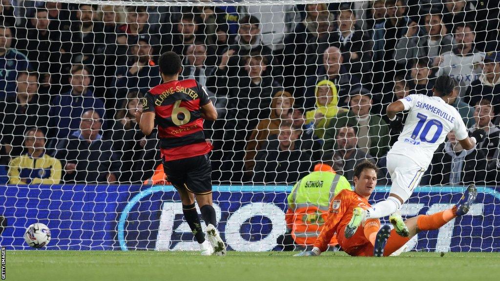 Crysencio Summerville scores for Leeds United