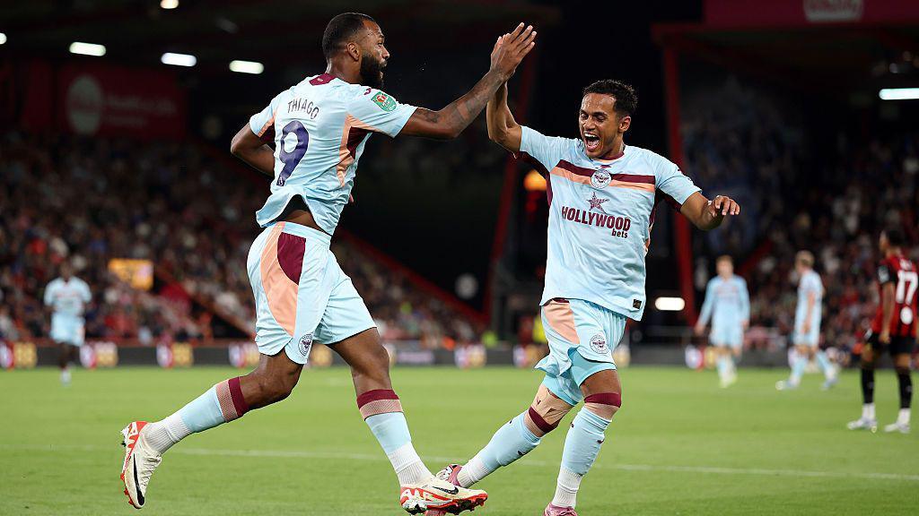 Brentford celebrate
