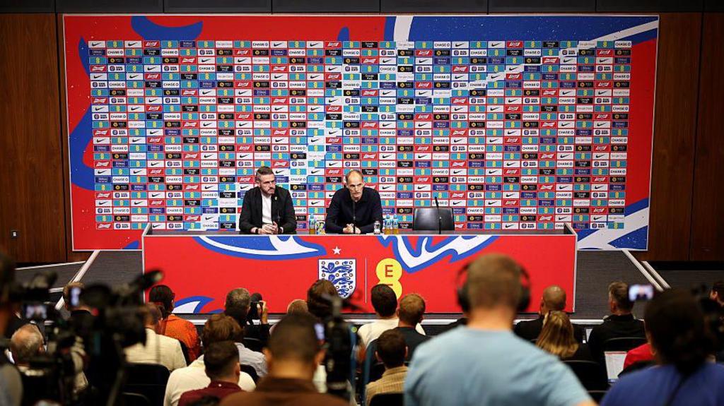 Thomas Tuchel at England squad announcement news conference