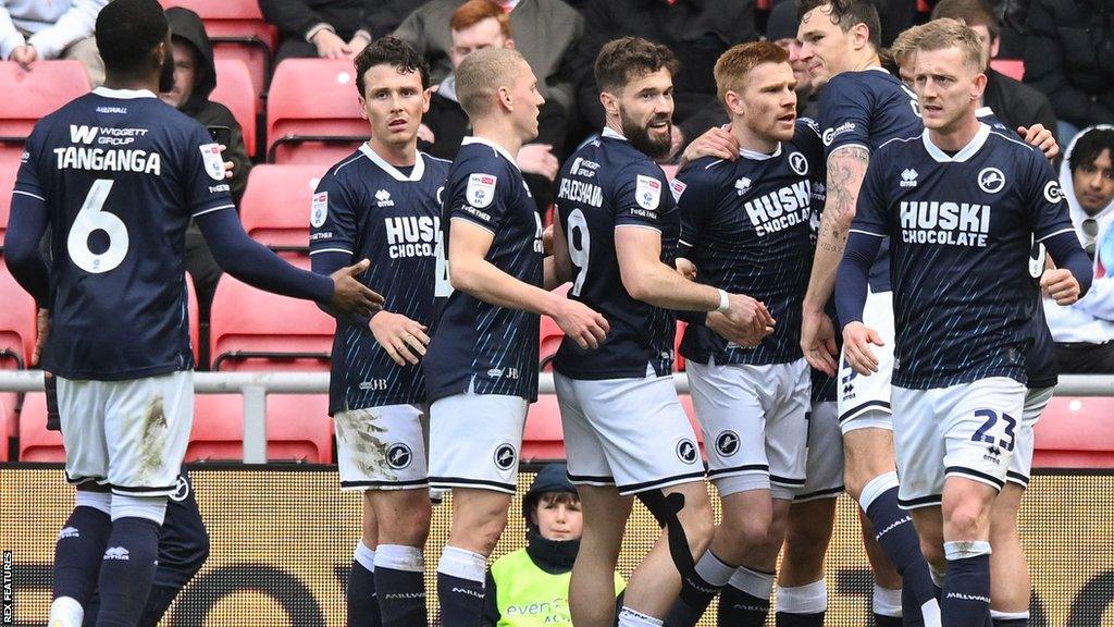 Duncan Watmore of Millwall scores against his former side