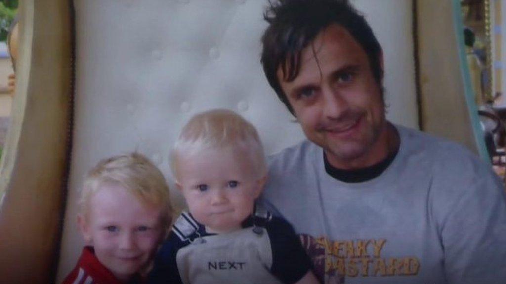 Steve Prescott with his family