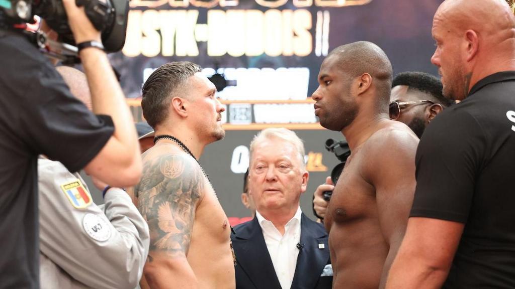 Usyk vs Dubois 2 weigh-in RECAP: Results and reaction from weigh-in before  heavyweight rematch - BBC Sport