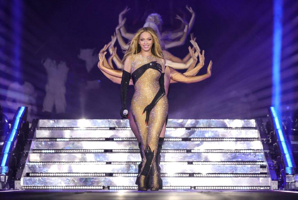 Beyoncé on stage during the Renaissance world tour