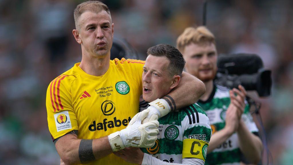 Joe Hart and Celtic captain Callum McGregor