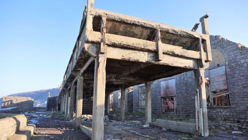 Damaged Birnbeck pier