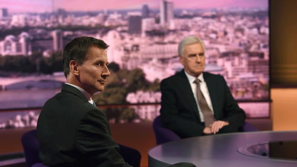 Jeremy Hunt and John McDonnell