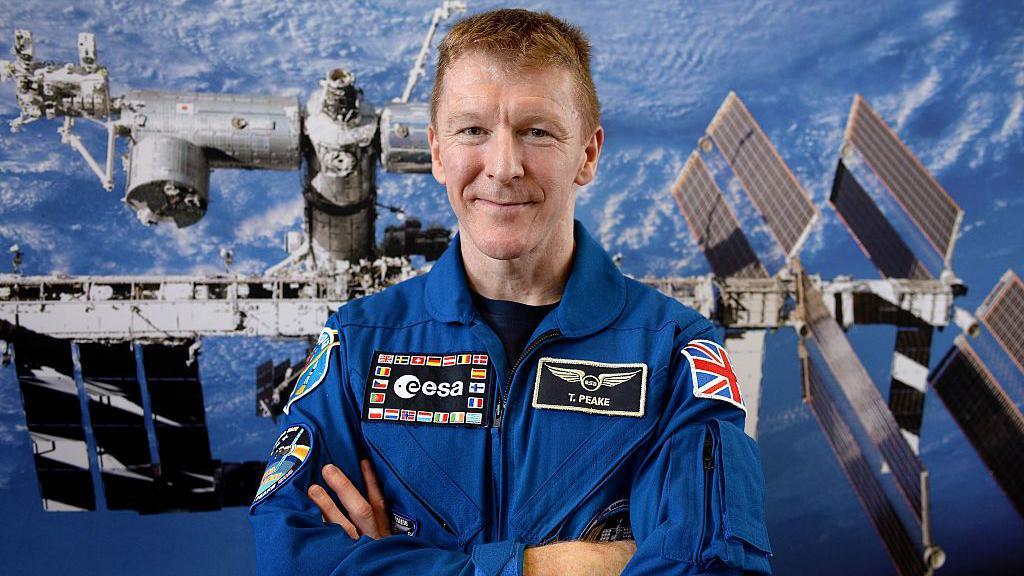 tim peake in his astronaut clothing in 2015