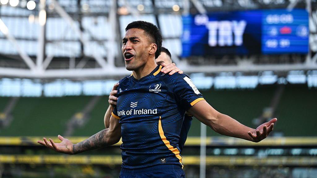 Rieko Ioane celebrates