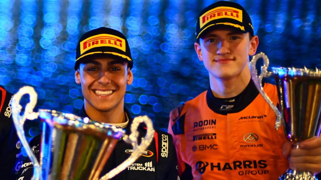 Lindblad makes F2 history as Dunne leads standings