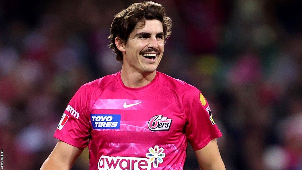 Sean Abbott in action for Sydney Sixers