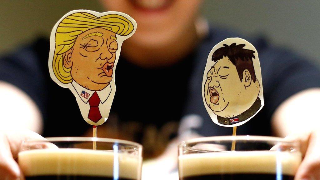 Trump and Kim cocktails