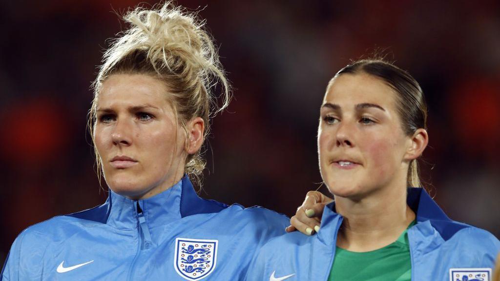Millie Bright and Mary Earps