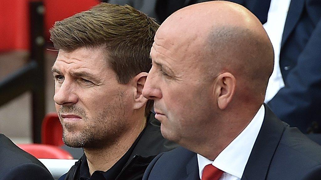 Steven Gerrard and Gary McAllister