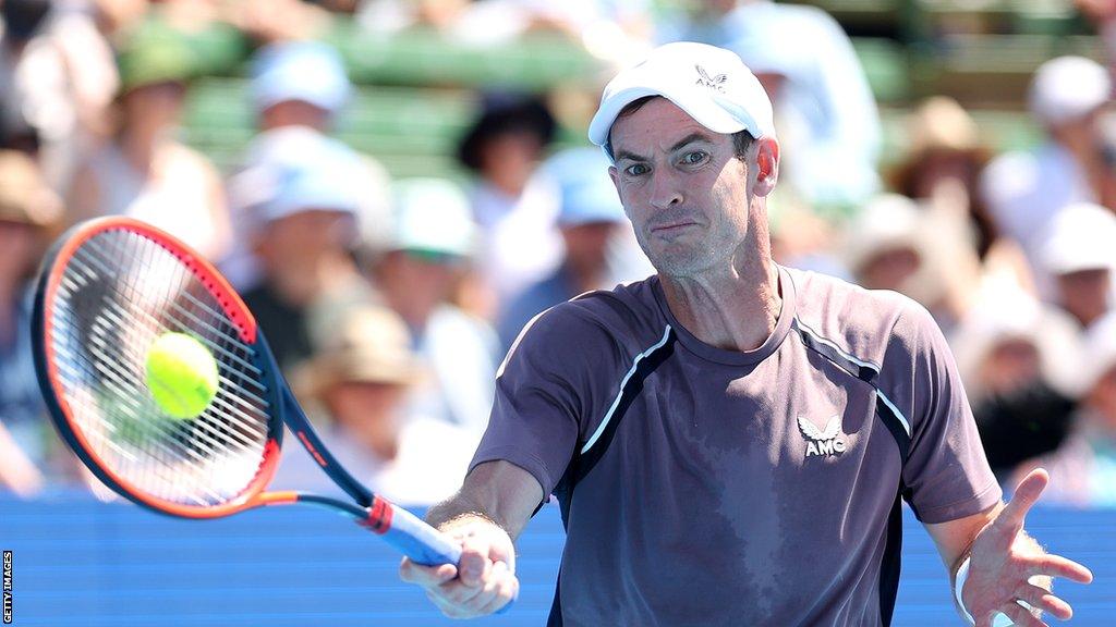 Andy Murray playing Australian Open