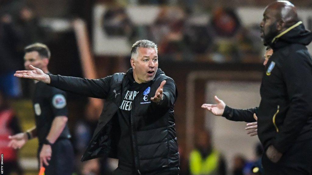 Darren Ferguson at Hillsborough