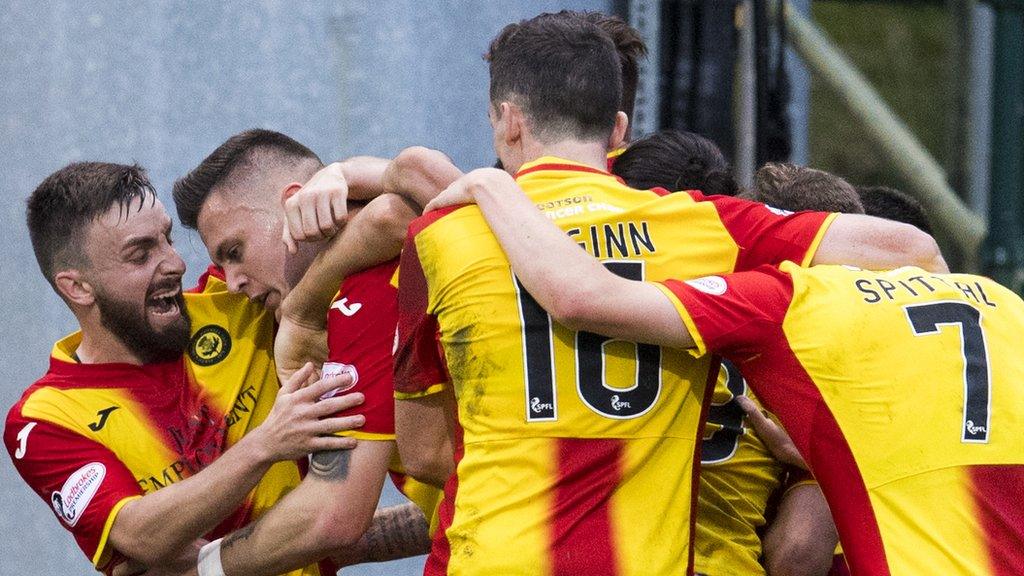 Partick Thistle celebrate