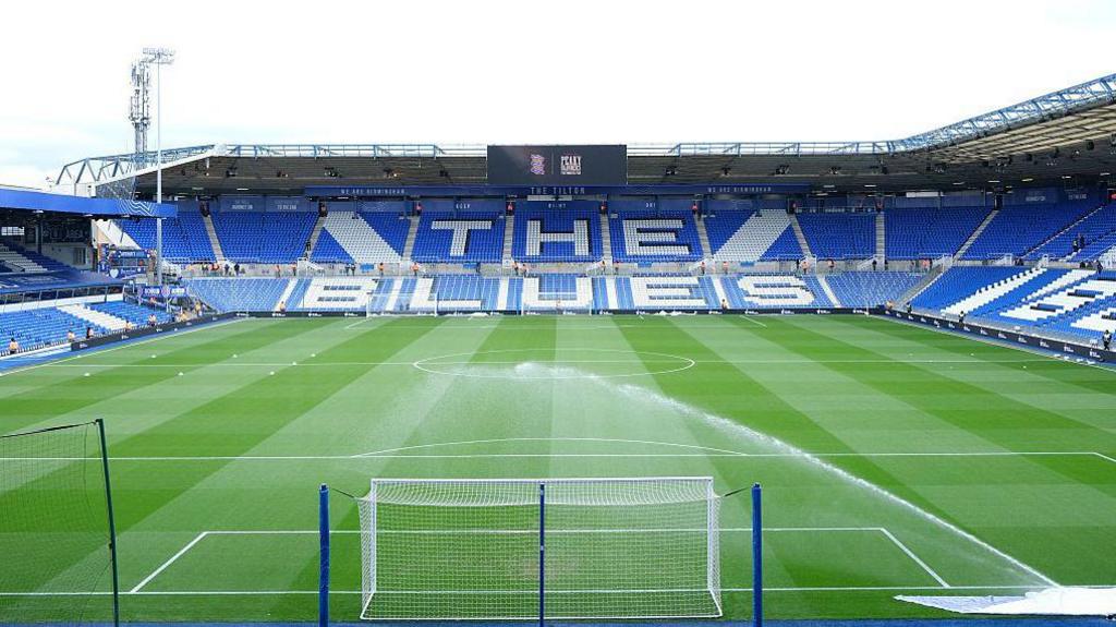 General shot across the pitch at St Andrew's, home of Birmingham City FC