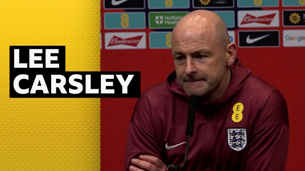 El jefe interino de Inglaterra, Lee Carsley, dice que “a veces tenemos que ser valientes”