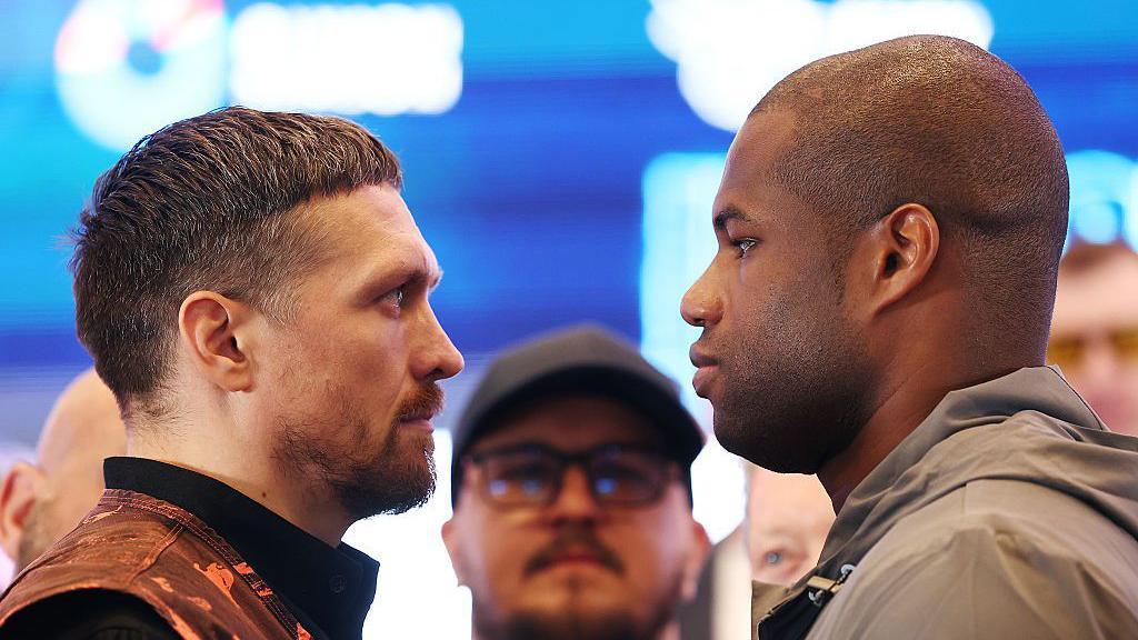 Oleksandr Usyk faces off with Daniel Dubois