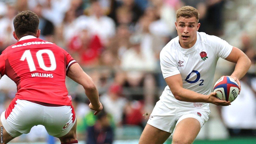 Jack van Poortvliet in action for England