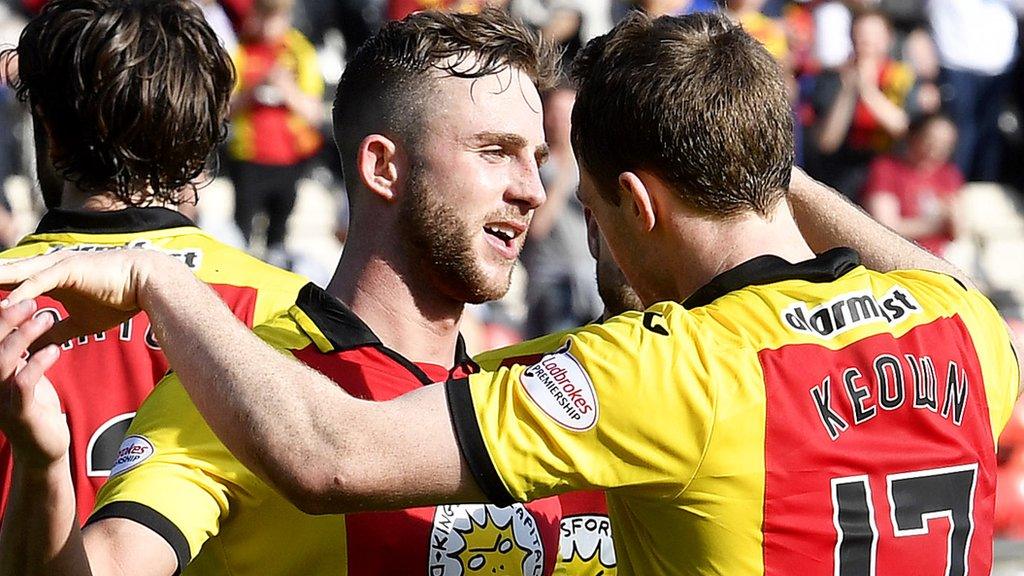 Partick Thistle celebrate