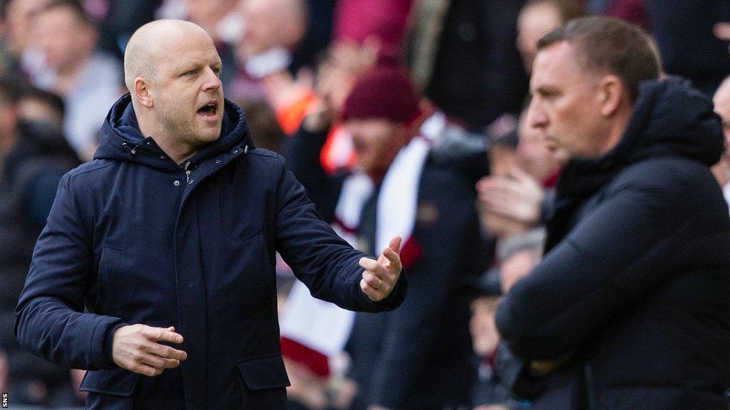 Heart of Midlothian head coach Steven Naismith