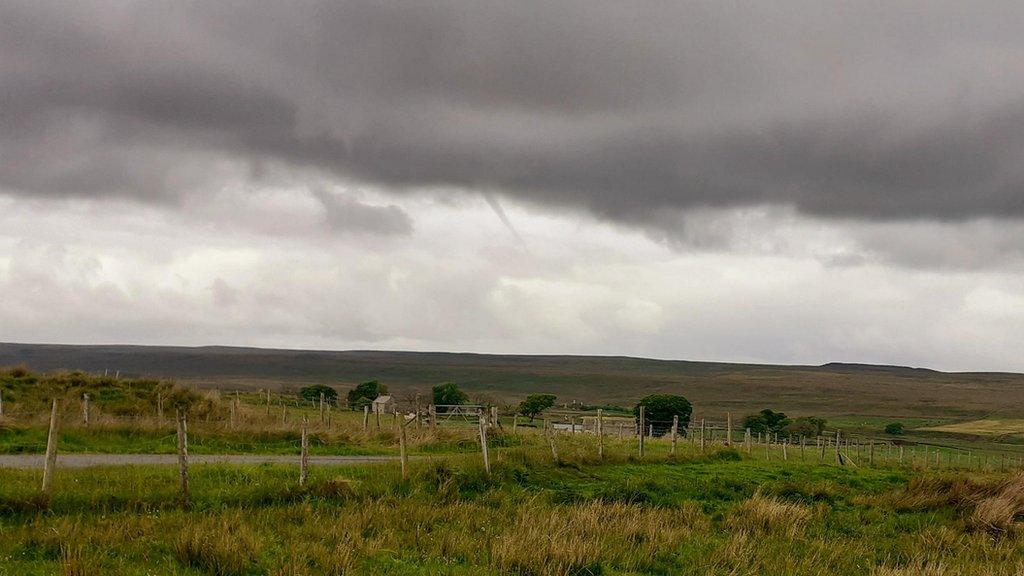 Funnel cloud, Bowes, County Durham